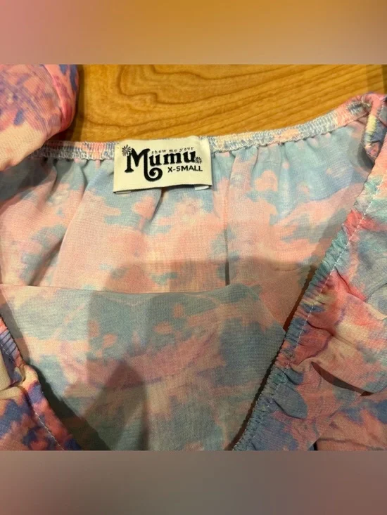 Show Me Your Mumu Women’s Off Shoulder Watercolor Floral Chiquita Top Size XS - Picture 3 of 7